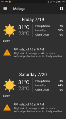 Shadow Weather android App screenshot 2